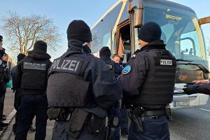 Großdemonstration kurdischer Vereinigungen in Straßburg - Gemeinsame Kontrollmaßnahmen von Bundespolizei und Police Nationale