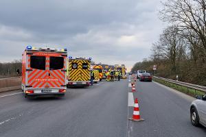 Verkehrsunfall mit mehreren PKW auf der A3