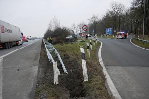 Unfall mit Pferdeanhänger