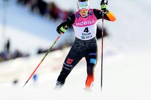 "Bauchklatscher" statt Podest: Carl stürzt in Falun
