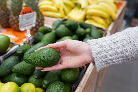 Unreife Avocados