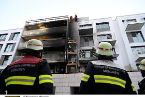 Starke Rauchentwicklung durch Brand (Freiham)