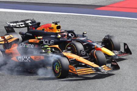 Max Verstappen vs. Lando Norris - 2024 fordert ein anderer Brite Max Verstappen heraus: Ab Mitte der Saison verfügt Lando Norris im McLaren über das bessere Material, doch Verstappen will das nicht wahr haben. In Österreich kommt es zum Crash der beiden Kumpels, deren Verhältnis danach aber respektvoll bleibt. Am Ende setzt sich der Red-Bull-Pilot recht deutlich durch und feiert seinen bis dato 4. WM-Titel.