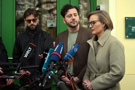 Felix Banaszak und Franziska Brantner wollen Co-Parteivorsitzende der Grünen bleiben.