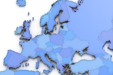 Digitale Karte von Europa