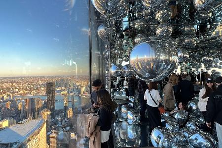 Ballons über Manhattan.