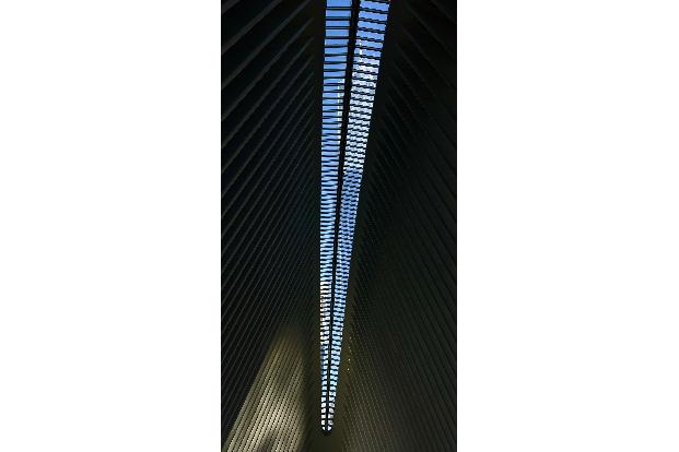 Das World Trade Center ragt auf.