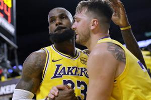 Doncic und James führen die Lakers zum Sieg im Stadtduell