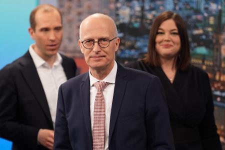 Tschentscher und Fegebank zeigten sich gut gelaunt.
