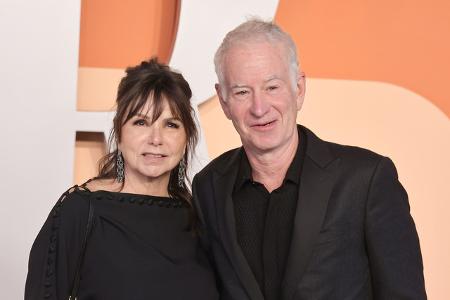 Tennis-Legende John McEnroe erschien mit seiner Frau Patty Smyth...