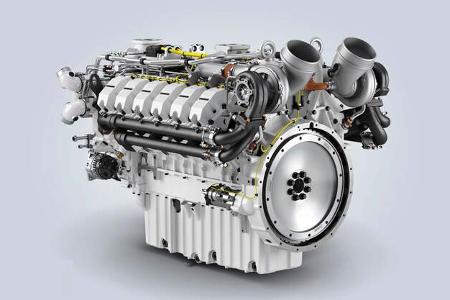 Liebherr V12-Motor D9612 Diesel