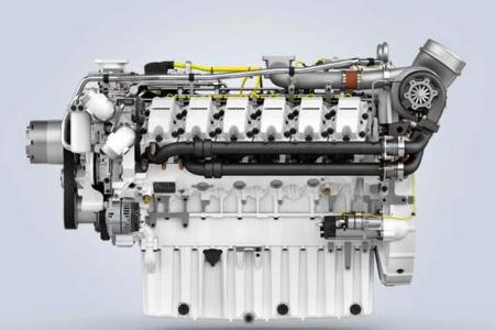Liebherr V12-Motor D9612 Diesel