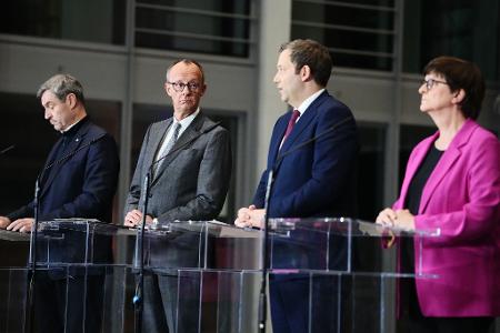 Union und SPD einig bei Finanzfragen. 