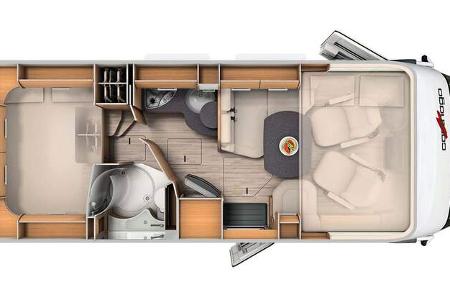 Detaillierter Grundriss auf Seite 36.