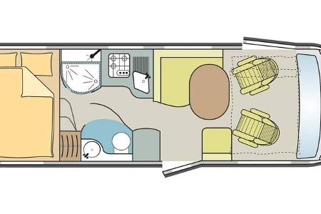Hymer B 594 DL Grundriss