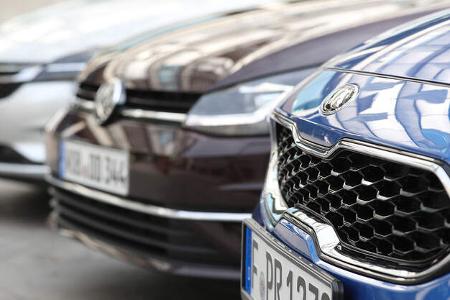 Kia Ceed 1.4 T-GDI, Opel Astra 1.4 DI Turbo, VW Golf 1.5 TSI Act, Exterieur