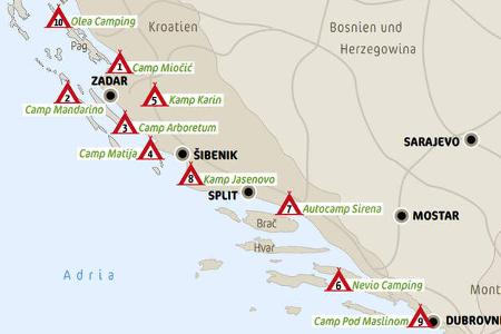 Kroatien Reise Camping