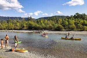 Camping Gervanne am Ufer der Drôme