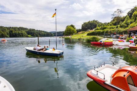Strandbad, Boote, BŠume, See