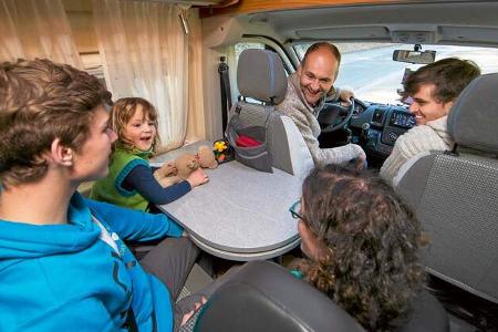 In diesem Globecar Revolution wurde ein fünfter Sitzplatz nachgerüstet.