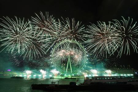 Bekanntes Bild zu Silvester: Das Feuerwerk in London.