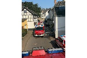 Pkw und Hecke brennen - Feuerwehr verhindert Übergreifen der Flammen