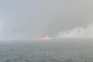 "Feuerball": Tanker vor britischer Küste in Brand