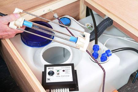 Wassertank reinigen Pulver