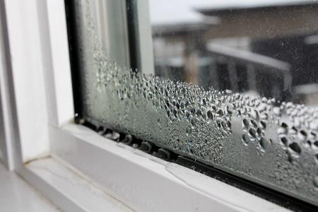 Kondenswasser am Fenster