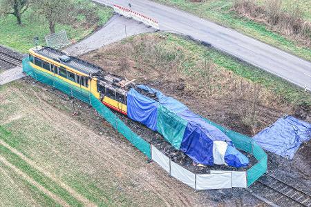 Die Stadtbahn soll in Einzelteilen abtransportiert werden. 