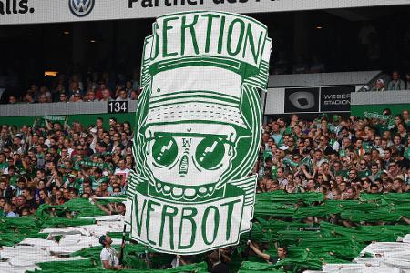 Bundesliga: Werder Bremen - Bayern München - Immer wieder beliebt: Fans von Werder Bremen zeigen sich solidarisch mit den 'Stadionverbotlern' unter den Anhängern.