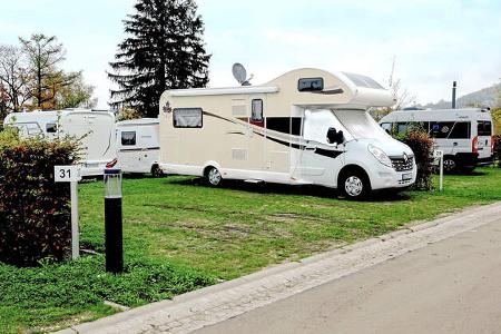 Stellplatz an der Panorama Therme