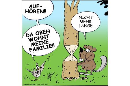Cartoons zu trendigen Themen