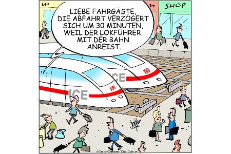 Cartoons zu trendigen Themen