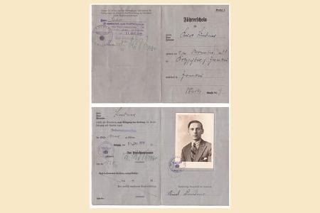 Führerschein der Klasse 4 von 1938 