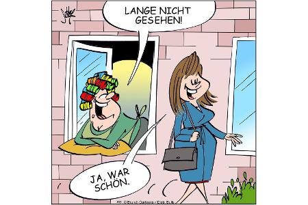 Cartoons zu trendigen Themen