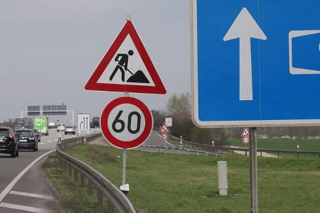 Autobahn A9 Baustelle