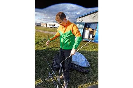 Vorzelte Test Kampa Aufbau f