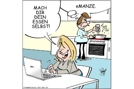 Cartoons zu trendigen Themen