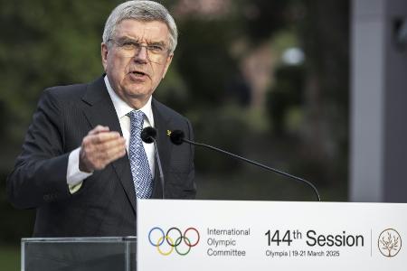 Bach bei letzter IOC-Session: Bach bei letzter IOC-Session:
