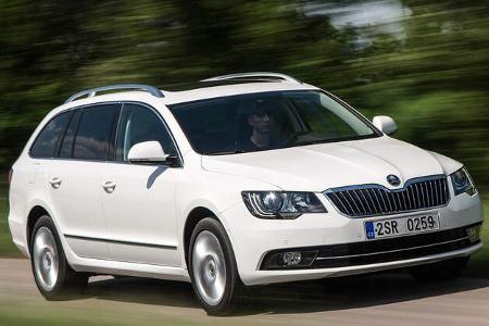 Skoda Superb Combi, Frontansicht