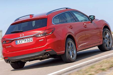 Mazda 6 Kombi Skyactiv-D 175, Heckansicht