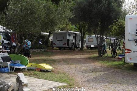 Stellplatz am Camping Igor, Kroatien