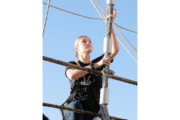 Leonor bewies bereits vor dem Ablegen in Cádiz Mut und körperliche Fitness. (Foto Archiv)