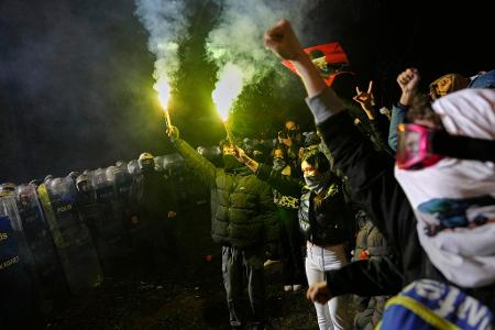 Viele junge Menschen beteiligen sich an den Protesten. 