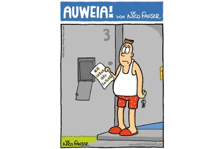 Alltäglicher Humor und Vögel