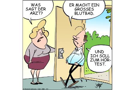 Cartoons zu trendigen Themen