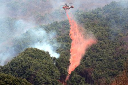 Rund 5000 Einsatzkräfte und mehr als 140 Hubschrauber kämpfen gegen die Flammen.