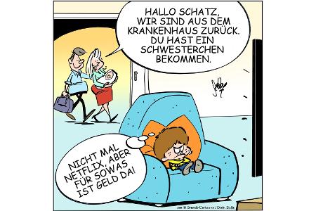 Cartoons zu trendigen Themen
