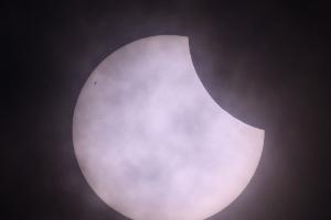 Partielle Sonnenfinsternis nur teilweise sichtbar